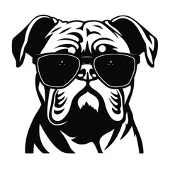  bulldog  silhouette