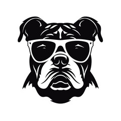 English bulldog silhouette