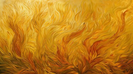 Fototapeta premium Art prints, wallpaper, posters, cards, murals, carpets, hangings, prints, abstract art. Golden grain. Freehand painting.