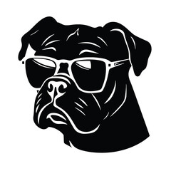 English bulldog silhouette