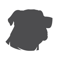 English bulldog silhouette