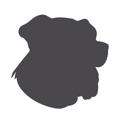 English bulldog silhouette