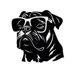 English bulldog silhouette