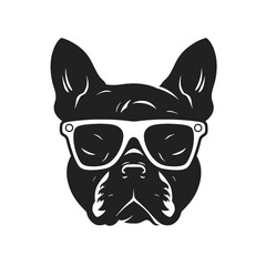 English bulldog silhouette