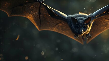 a cinematic and Dramatic portrait image for bat - obrazy, fototapety, plakaty