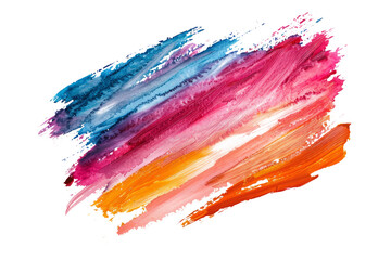 clear edges of abstract watercolor brush strokes.