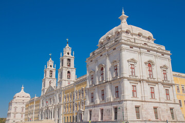 Fototapeta na wymiar National palace of Mafra, Convent and Basilica of Portugal