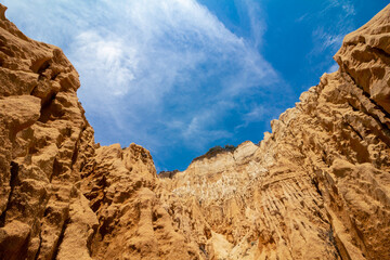 Fototapeta premium Portugal, Setubal District, Costa da Caparica near Lisbon. Arriba Fossil Natural Park - 