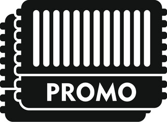 Promo event certificate icon simple vector. Package elegant bargain. Holiday rate