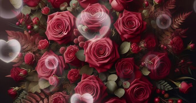 red roses for woman's day, mother's day, valentine's day. background concept