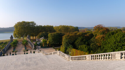 Orangery staircase of a hundred steps in the Versailles gardens