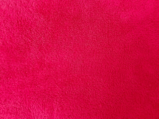 Red Furr Texture of Bathing Towel - Bath Towel Background