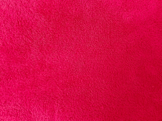 Red Furr Texture of Bathing Towel - Bath Towel Background