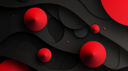 black and red circle background and wallpaper, modern circle geometric shape wallpaper