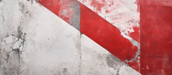 Abstract Texture Background with Red and White Concrete