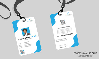 Clean and Modern Editable ID Card Design