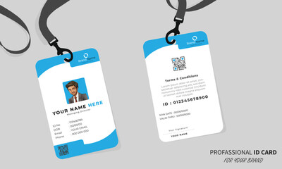 Clean and Modern Editable ID Card Design