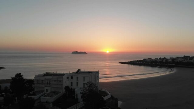 Pontaillac : coucher de soleil 