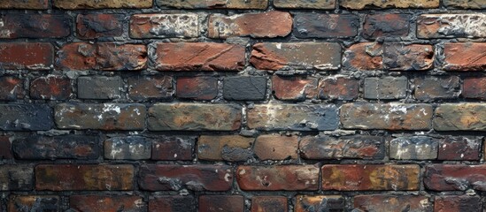 Random color brick texture for loft wall.