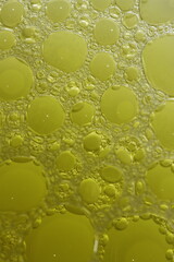 water drops on yellow