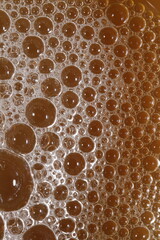 water drops on yellow background