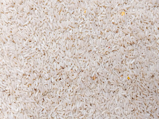 Basmati rice Top View Texture Background - Uncooked Rice