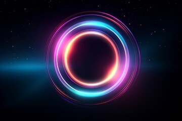 Abstract colorful galaxy wallpaper,black hole,abstract neon light