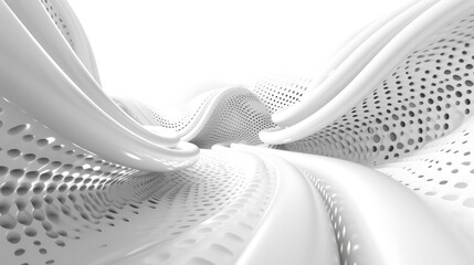 3d abstract white futuristic background