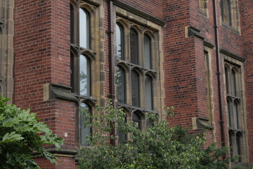 Naklejka premium old brick building with windows