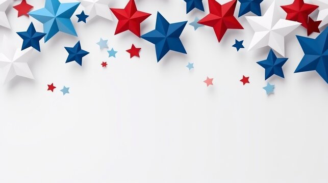 4th of July American independence day background with copy space