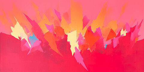 Abstract colorful vibrant color explosion art background. Experimental, expressive, thought provoking, artistic, painterly pattern texture wallpaper backdrop