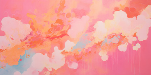 Abstract colorful vibrant color explosion art background. Experimental, expressive, thought provoking, artistic, painterly pattern texture wallpaper backdrop