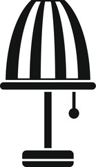 Torcher icon simple vector. Light lamp apartment. Furniture home energy