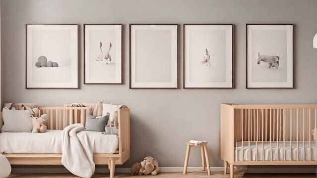 Serenity in Simplicity: Minimalist Nursery with Scandinavian Flair
