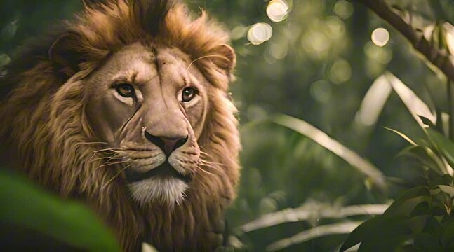 lion in zoo