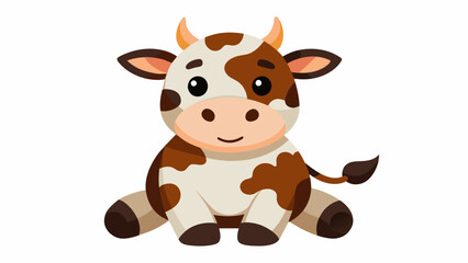 A Cow cartoon Vector illustration