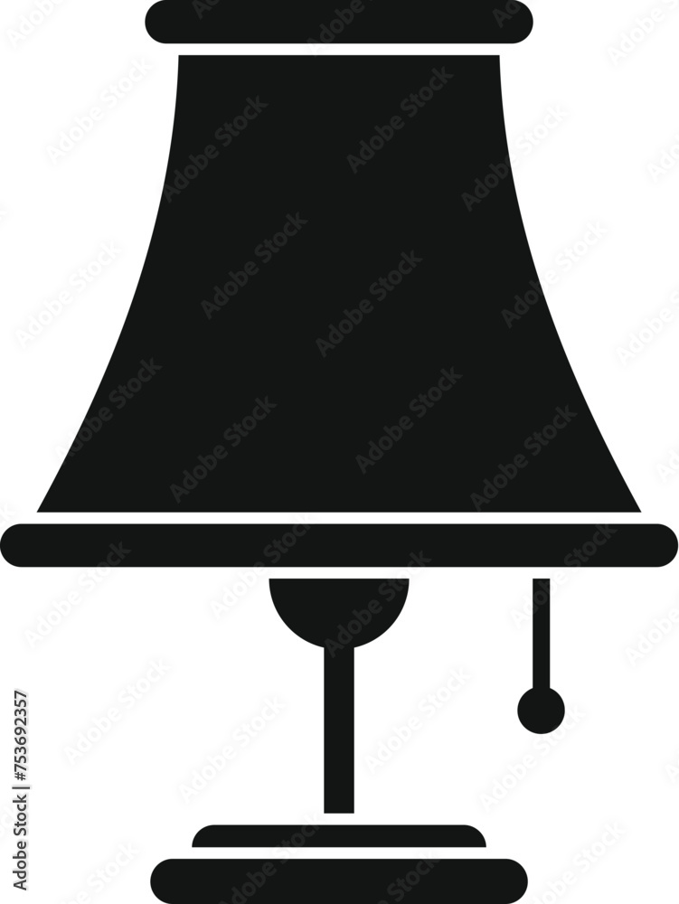 Sticker energy tall lamp icon simple vector. illuminate led. business furniture energy