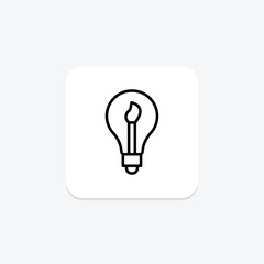 Ad Creative icon, creative, advertising, online, digital line icon, editable vector icon, pixel perfect, illustrator ai file