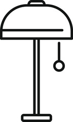 Torcher equipment icon outline vector. Brand element furniture. Element tall