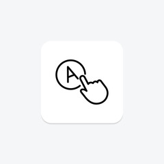 Ad Testing icon, testing, advertising, online, digital line icon, editable vector icon, pixel perfect, illustrator ai file