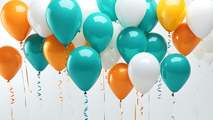colorful balloons. for a product card, for a postcard, for a birthday