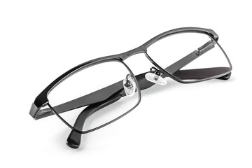 Stylish black glasses for a business man.