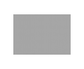 Wyoming state map in dots