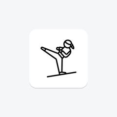 Martial Arts icon, arts, chinese, combat, sport line icon, editable vector icon, pixel perfect, illustrator ai file