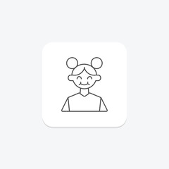 Fototapeta premium Jade Statue icon, statue, chinese, sculpture, art thinline icon, editable vector icon, pixel perfect, illustrator ai file