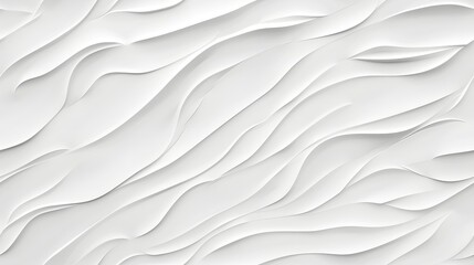 Smooth white waves texture - obrazy, fototapety, plakaty