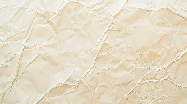 Crinkled beige paper texture