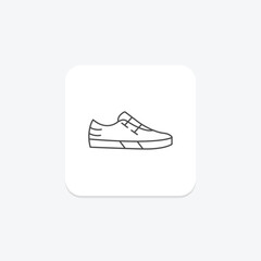 Dads Shoes icon, shoes, footwear, fashion, father thinline icon, editable vector icon, pixel perfect, illustrator ai file