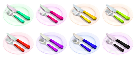breakfast item icon collection isolated soft smooth lighting only png premium high quality