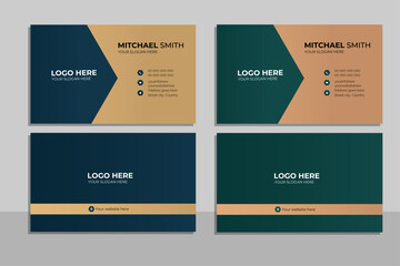 Modern Business Card - Creative and Clean Business Card Template. Luxury business card design template. 